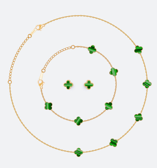 Kit 3 sets: Dorado, negro y verde VCAP17