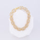 Set Pulsera y Cadena Eslabones Cuadrados LATSE-35