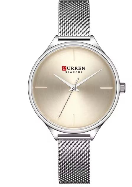 Reloj Curren 9062CBR - Plateado/Beige