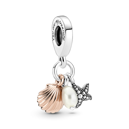 Dije Concha, Estrella de Mar y Perla Cultivada de Agua Dulce CH143