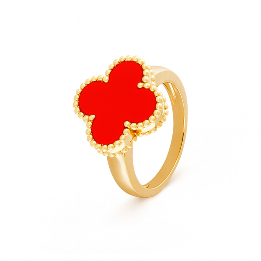 Anillo V@n Cl€€f Rojo clásico VCAN13