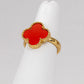 Anillo V@n Cl€€f Rojo clásico VCAN13