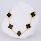 Pulsera oro laminado Negra Lisa XL VCP13