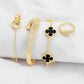 Juego Pulsera Arabe Rígida carti€R, v@n cl€€F y Anillo PBA13
