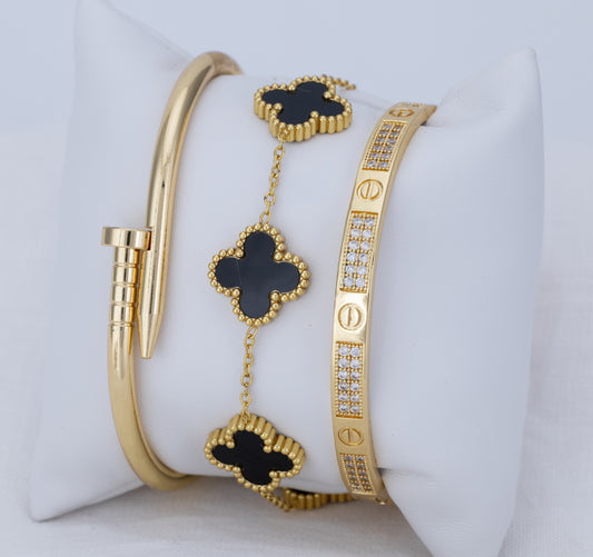 Juego Pulsera Royal Golden PBA83