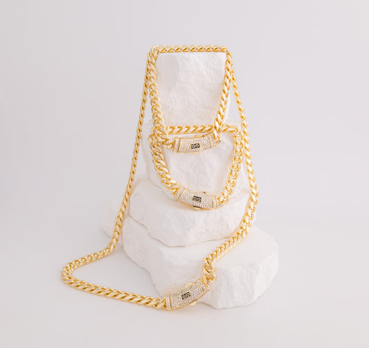 Kit Cadena 45 CM, Pulsera 18cm y Tobillera 25cm K3MONLA7M45