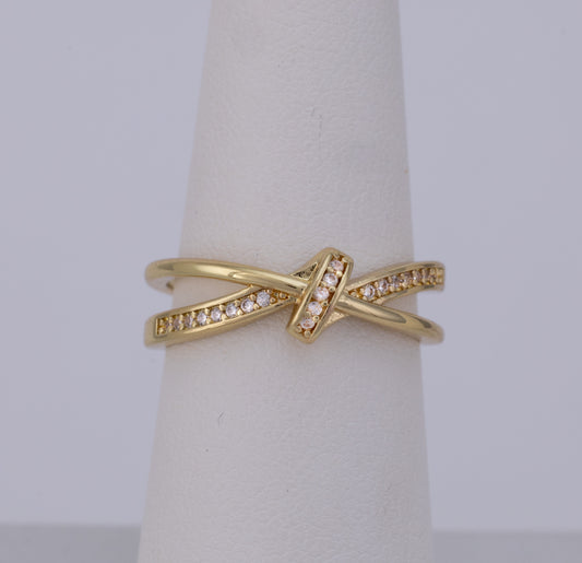 Anillo Nudo Infinito Cristal BA47