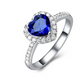 Anillo corazon azul AP88