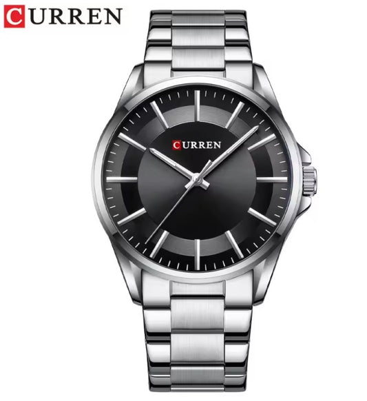 Reloj Curren 8429 CBR Negro Plateado