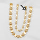 Cadena en Baño de oro Corazones con Circonitas CG62