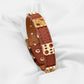 Pulsera Ajustable  Leather Color Piel PCH2