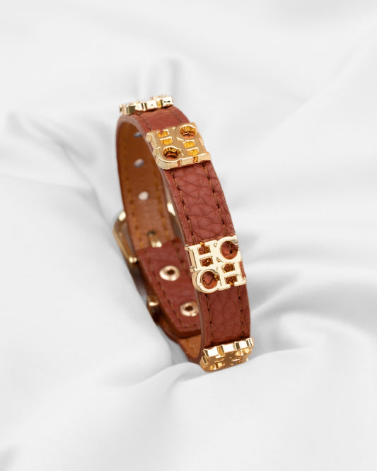 Pulsera Ajustable  Leather Color Piel PCH2