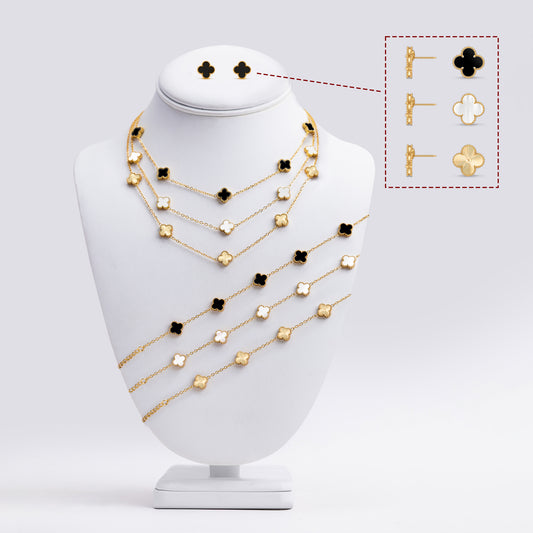 Kit 3 sets: blanco, negro y dorado VCAP18