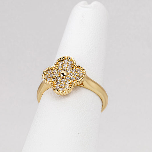Anillo V4n cleef Circonita Punto Central VCAN14