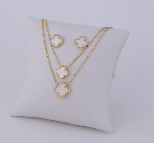 Set doble Cadena V@n Cleff Nácar Aurora de Luna LATSE83