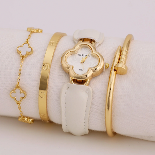 Reloj Arabe Blanco Trebol Blanco RA02