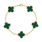Pulsera oro laminado verde lisa  VCP11