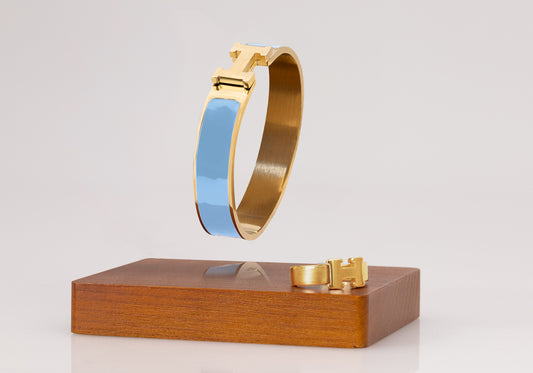 Set Pulsera y Anillo H3rmes Azul Cielo SPAH01