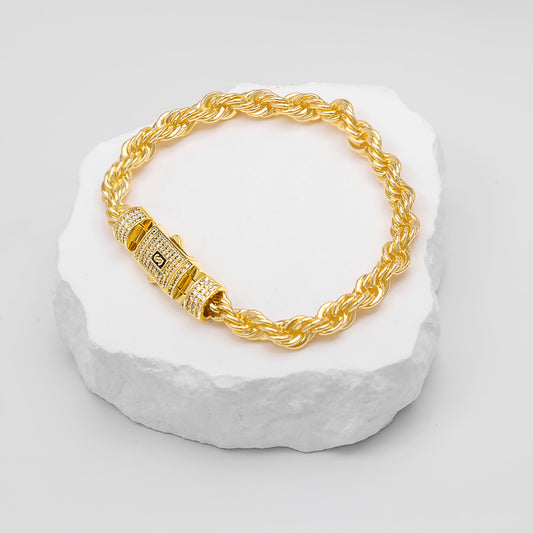 Pulsera Baño De Oro Mon4co MPUL8SOGA
