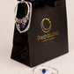 Shopping negro grande Piedra Luna (ideal para o pulseras, relojes, set cadenas y aretes) EM12