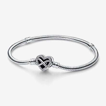 Pulsera Corazón Infinito Brillante - PP39