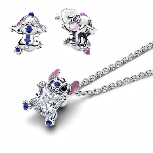 Set de cadena y aretes St1tch CPP55