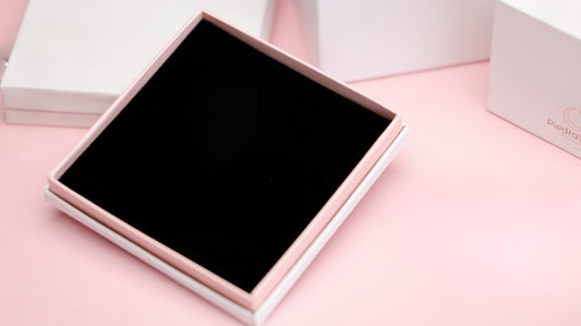 Caja para pulsera y set cadena  Piedra Luna EM03