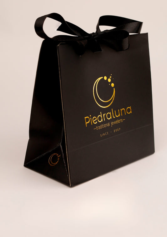 Shopping negro grande Piedra Luna (ideal para o pulseras, relojes, set cadenas y aretes) EM12