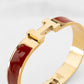 Pulsera Roja Rígida Herm€s Stainless Steel HM09