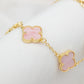 Pulsera oro laminado rosado Nacar lisa VCP10