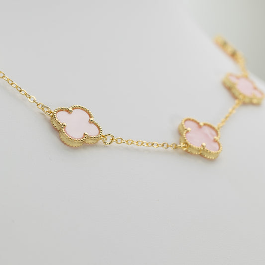 Cadena Oro Laminado Rosado Nacar Lisa VCAD05